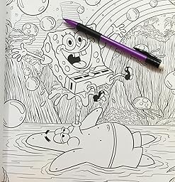 SpongeBob's Very Grown-Up Coloring Book (SpongeBob SquarePants) (Adult ...