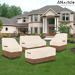 ANartcle Patio Adirondack Chair Cover 2 Pack,600D