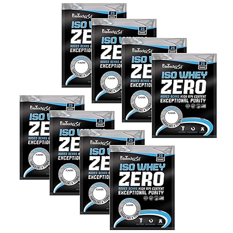ISO WHEY ZERO MAXIMAL REINES MOLKENPROTEIN-PULVER OHNE LACTOSE, 8 x 25 g Testpaket von C.P. Sports