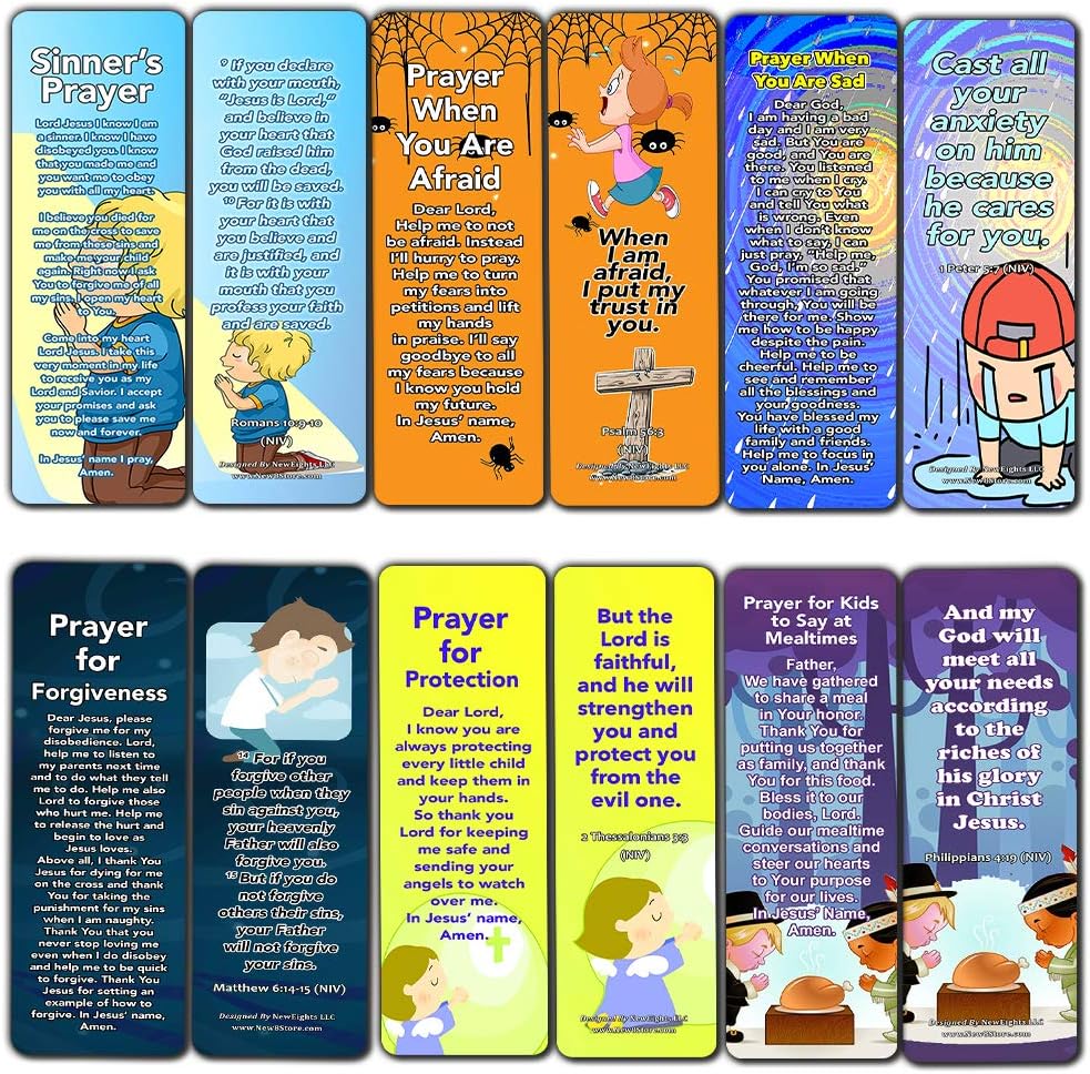 Amazon.com : Children's Prayers Bookmarks (30 Pack) - Handy Sample ...