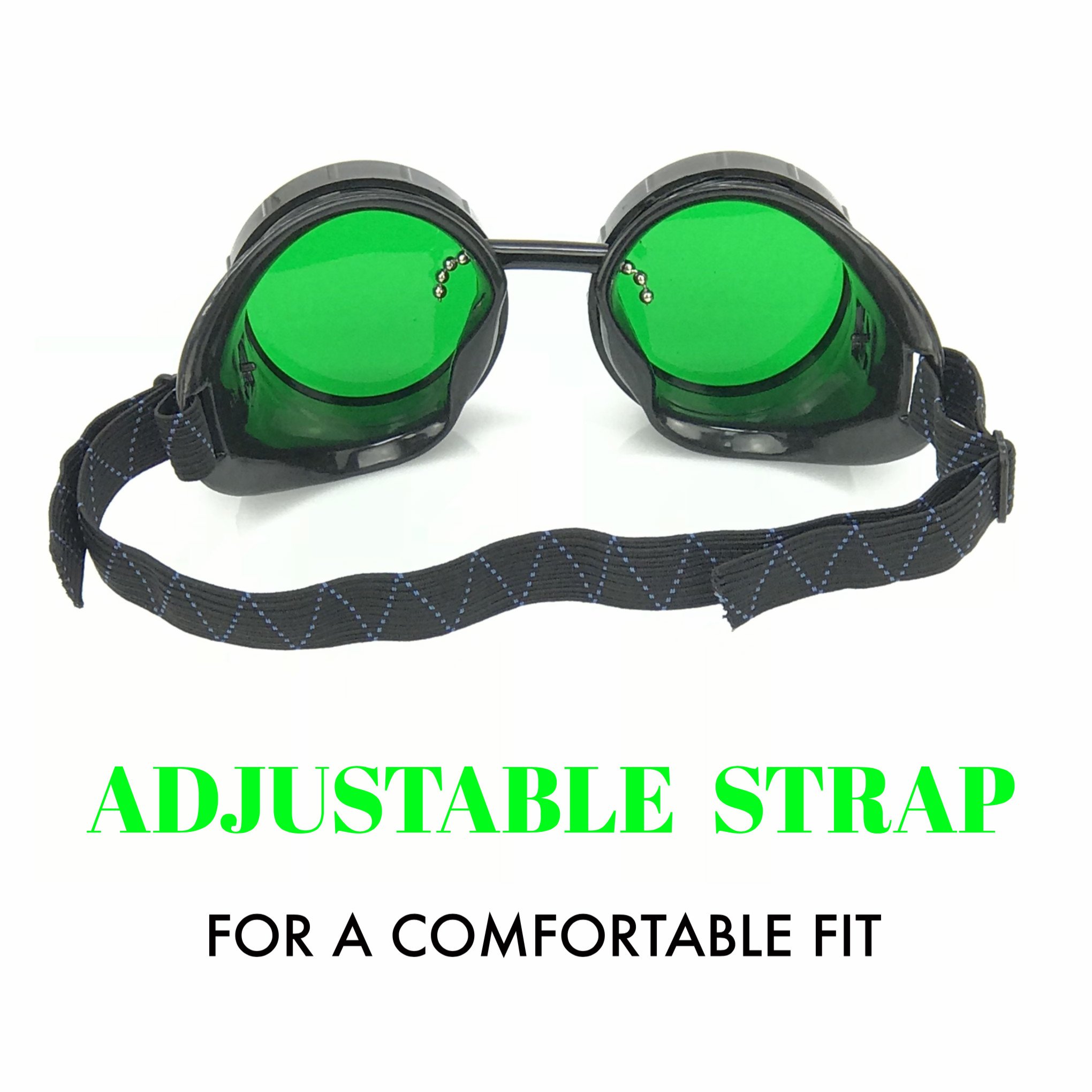 Steampunk Mad Scientist Goggles Rave Glasses Costume Eye Protection Goggles Welding Style