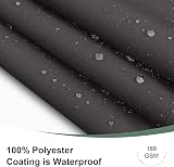LOVE STORY Balcony Privacy Screen 75x300cm Waterproof PES UV Protection Charcoal view 7