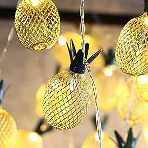 MoKo Guirnaldas Luces, Cadena Luces de Piña con 2 Modos de Lluminación