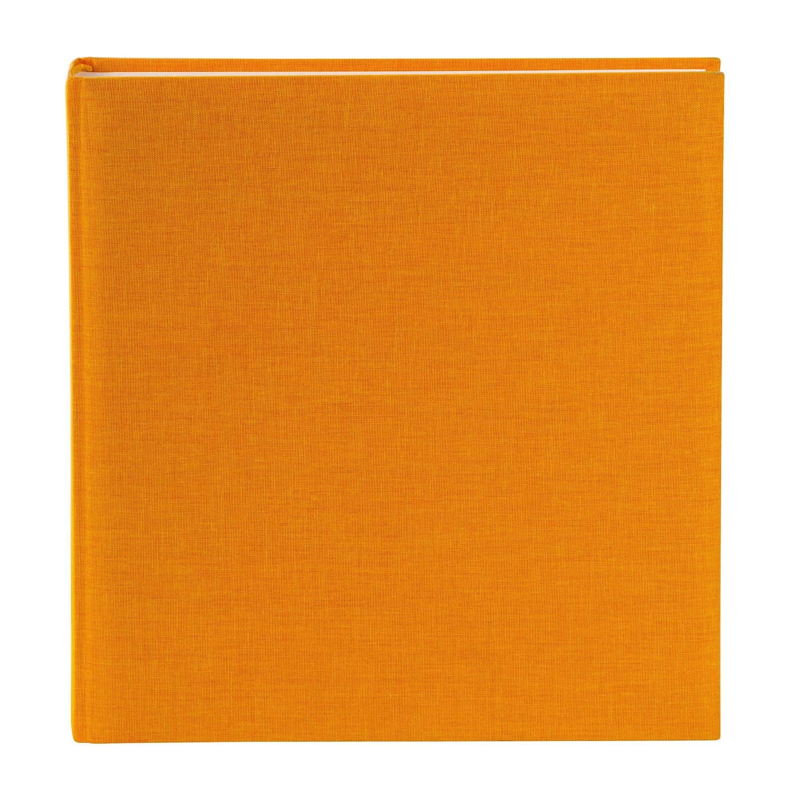 Goldbuch Summertime 27 705 Photo Album Yellow with 60 White Pages, Jumbo Photo Book with Linen Cover and Glassine, Photo Album for Gluing up to 336 Pictures, Memory Album 30 x 31 cm, Bookbound