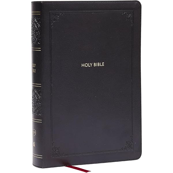 KJV Giant Print End-of-Verse Reference Bible, Black Leathersoft