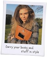 IF Bookaroo Books & Stuff Pouch Chartreuse Leather-Look Sleeve view 2