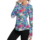 Avoogue Women UPF 50+ UV Shirts Long Sleeve with Thumb Holes Workout Sun Shirt Quick Dry Athletic Hiking Running Tops