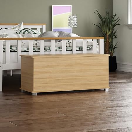 Vida Designs Leon Storage Ottoman Wooden Chest With Lid Seat Stool Window Bench Blankets Bedding Toy Box Footstool Pine Amazon Co Uk Kitchen Home