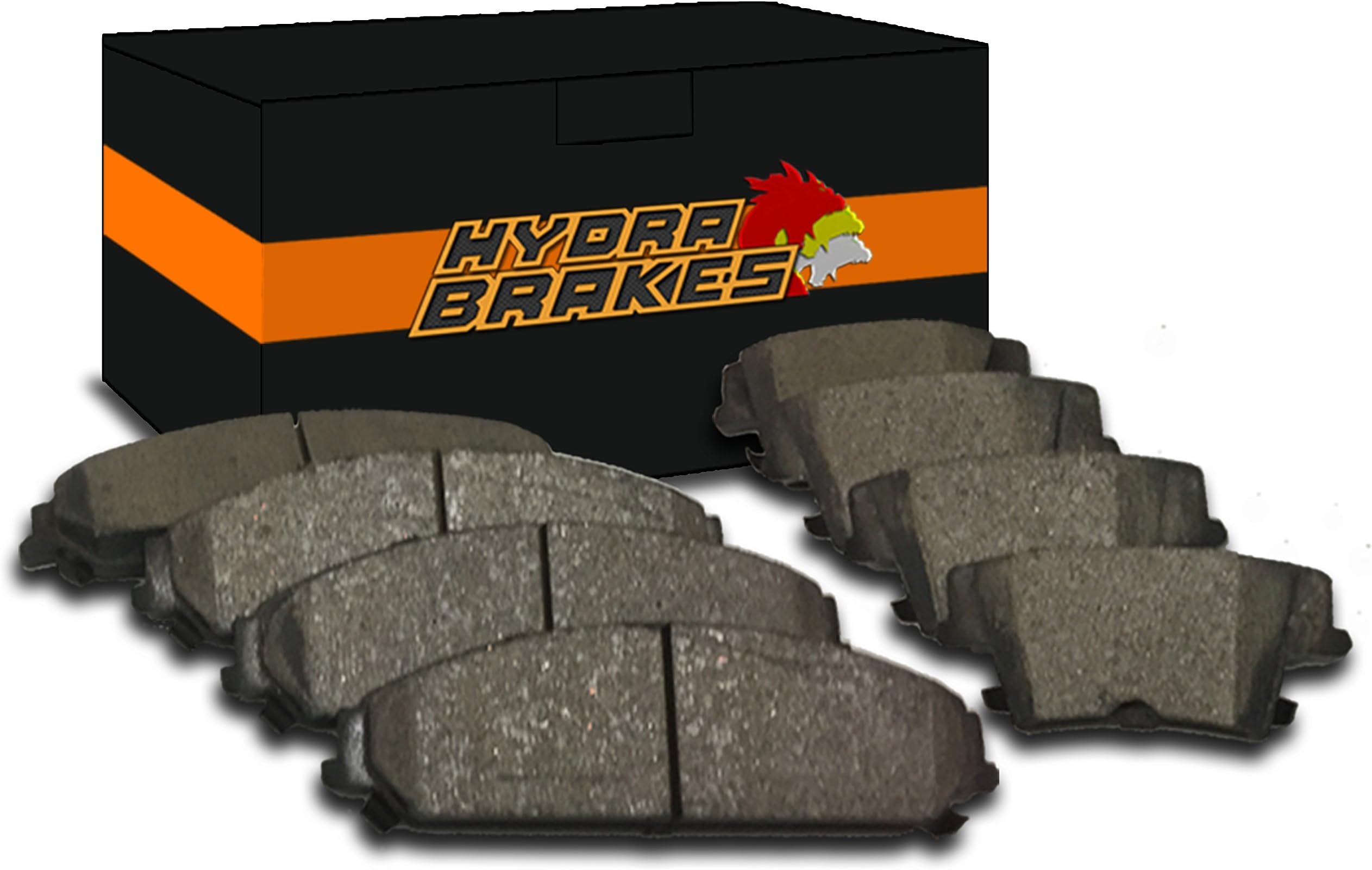 Hydra Brakes - FITS 2014 2015 2016 Dodge Charger SRT-8 Ceramic Brake Pads F+R