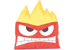 Jay Franco Disney Pixar Inside Out Anger Nogginz Decorative Pillow - Super Soft Plush Measures 12 Inches