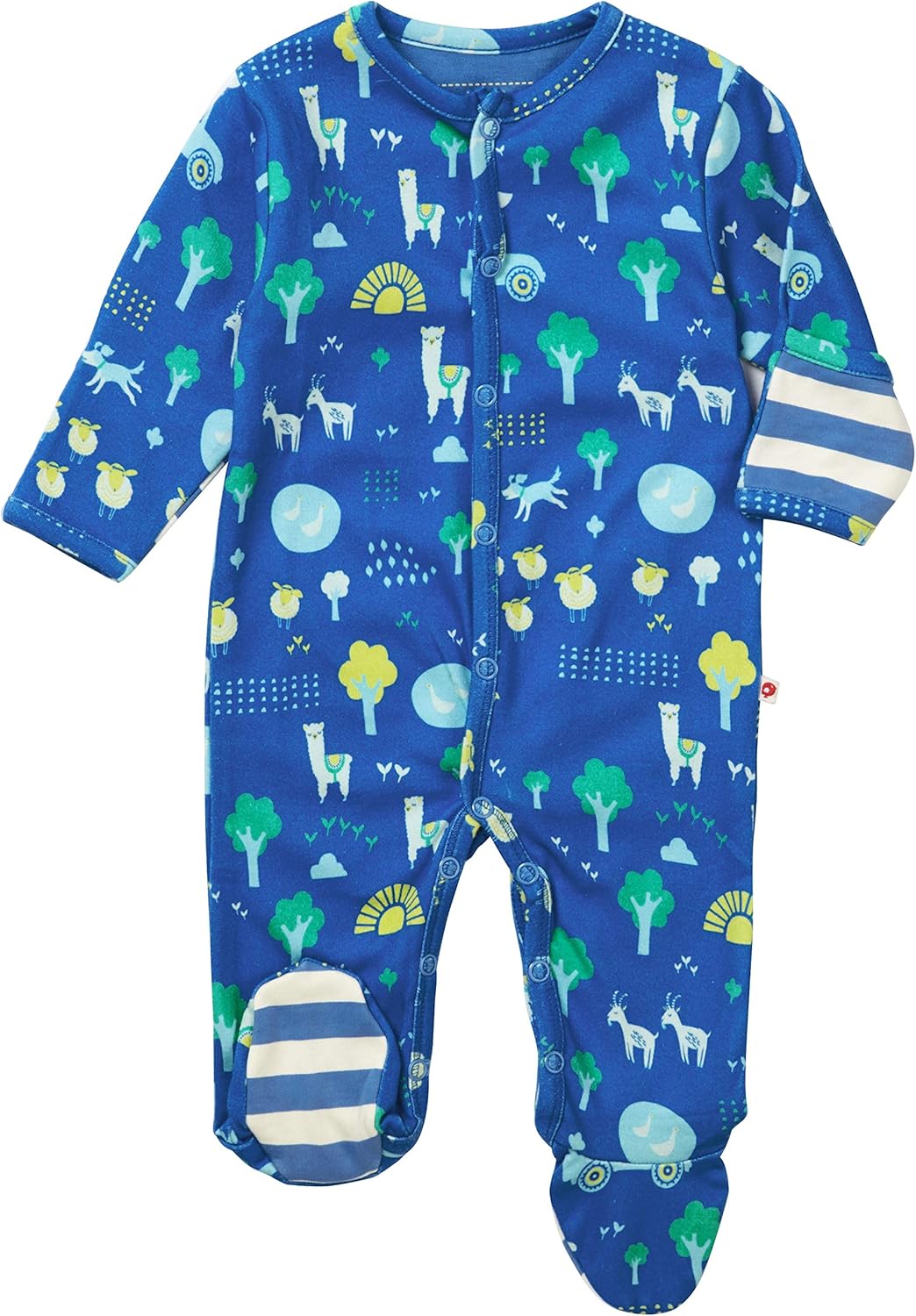 cow print baby sleepsuit