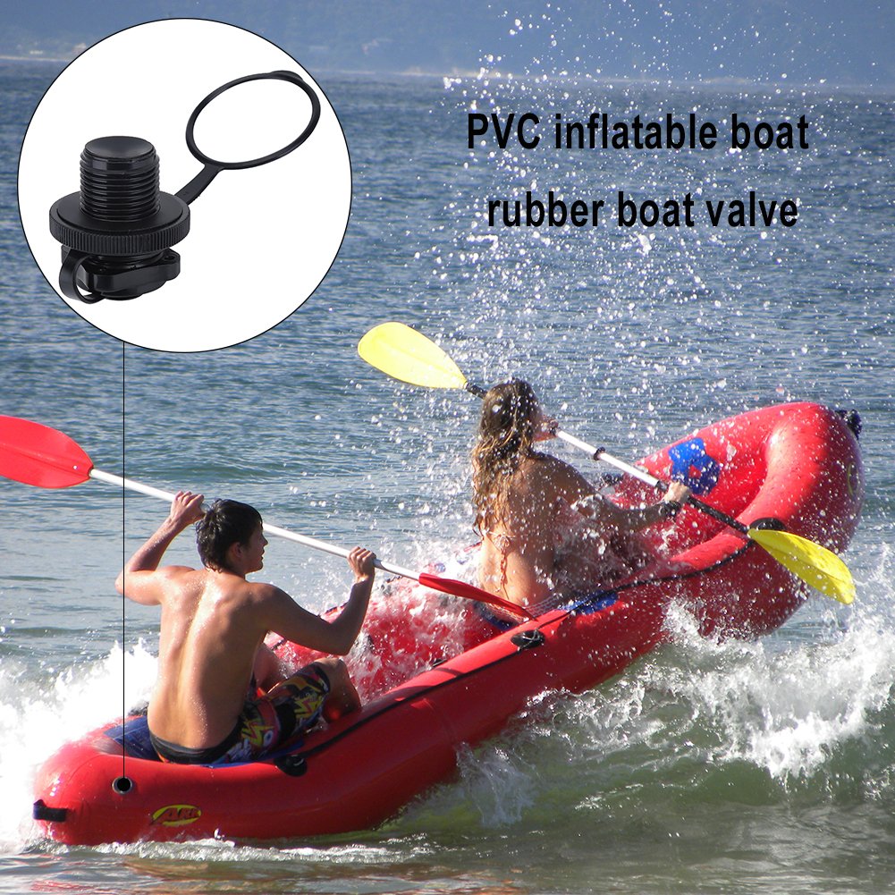 2pcs Air Plugs Inflatable Boat Spiral Air Plugs Oneway Inflation Air