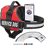 Industrial Puppy Service Dog Vest with Hook and Loop Straps and Handle - Harness is Available in 8 Sizes from XXXS to XXL - Service Dog Harness Features Reflective Patch and Comfortable Mesh Design