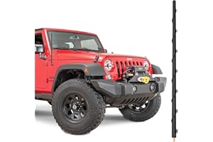KSaAuto 16 Inch Antenna for 2007-2025 Jeep Wrangler Gladiator JL JKU JT Sahara Rubicon Unlimited Sport 4xe Willys Mojave, Antenna Replacement Upgrade for Car Radio Jeep Wrangler Gladiator Accessories