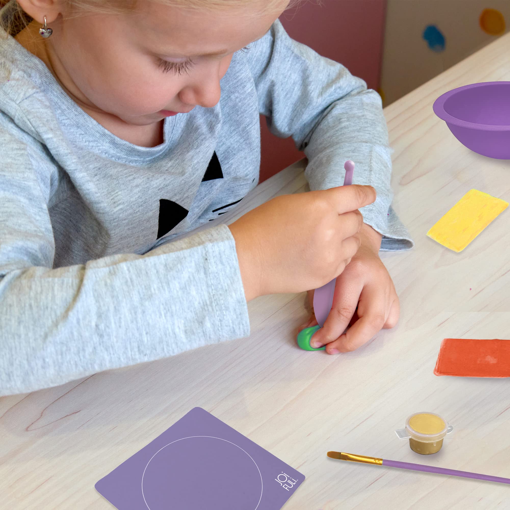 JOiFULi Make Your Own Clay Jewelry Bowls Arts and Crafts Kit for Girls Kids Ages 8 9 10 11 12 Years Old