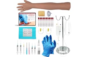 THE APPRENTICE DOCTOR Phlebotomy Practice Kit and IV Practice Kit for Nurses and Other Medical Professionals - Practice and Perfect Venipuncture Skills Before Working On Real People (43)