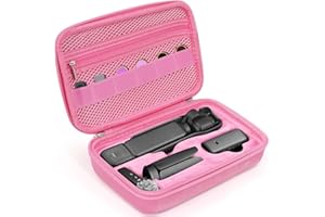 Case for DJI OSMO Pocket 3 Camcorder Combo, Hard Storage EVA Bag with 1 Adjustable Strap & 2 Screen Protector & 1 Mini Tripod