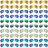 Mepase 50 Pcs Classic Pilot Sunglasses Bulk for Men Women Pilot Polarized Sunglasses Driving UV Proof Metal Frame Sunglasses