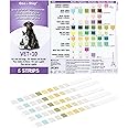 One Step Pet Urine Testing Strips, 5 x Urinalysis 10 Parameter Tests, Re-sealable Foil Pouch, Urine pH Test Strips for Dogs, Cats, Accurate Testing for UTI, Bladder & More, Pet Glucose Monitoring Kit