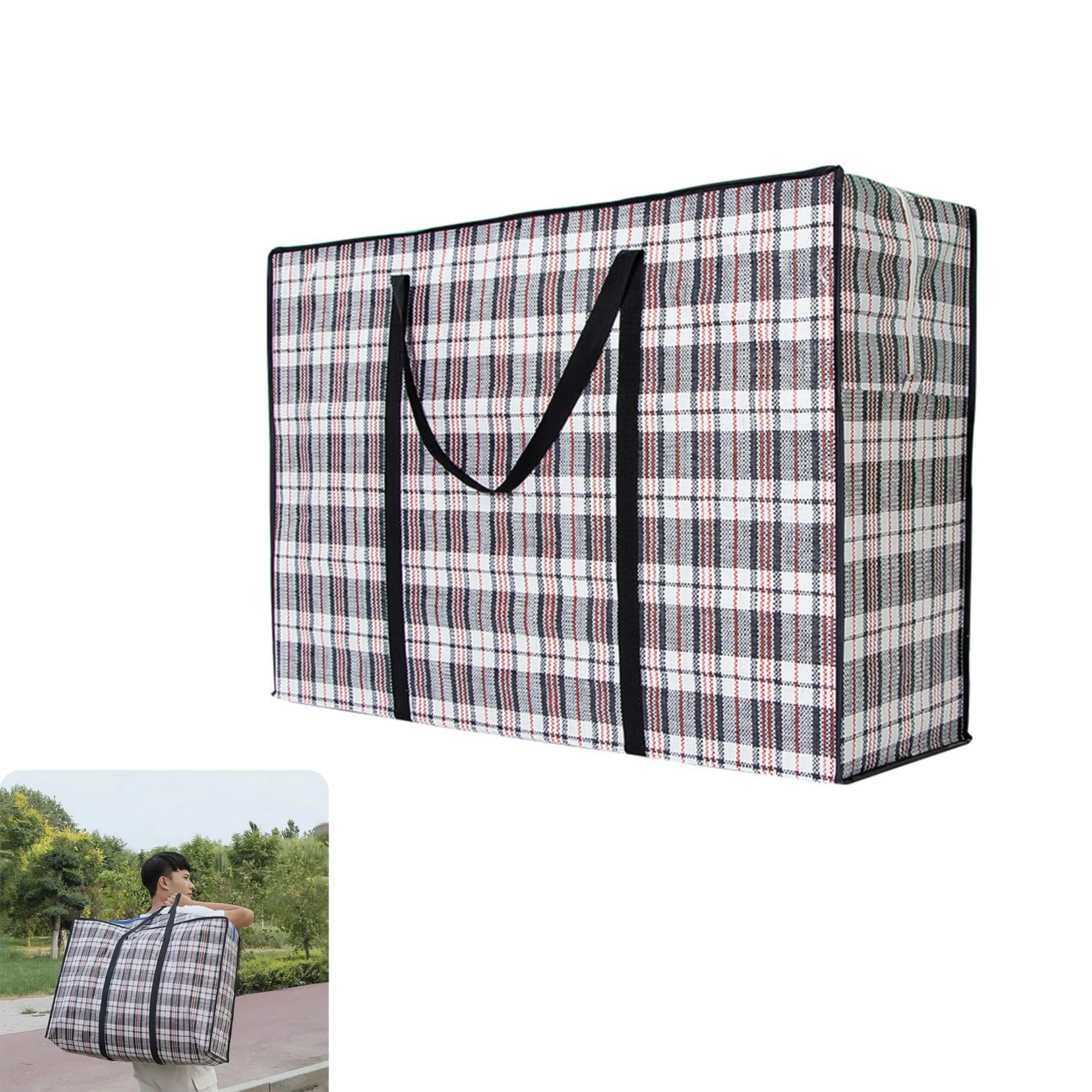 1pcs Extra Value Large Strong and Durable Laundry Bags,Laundry Bag Heavy Duty Storage Bags,Reusable Strong Clothes Storage Bags Zip Nylon Large Boxes,Multipurpose Storage Bag for Laundry,Moving House