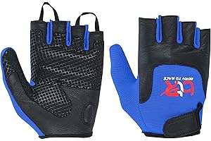 BTR BORN TO RACE Kids Wheelchair and Cycling Gloves – Fingerless Leather Palm Gloves for Boys and Girls – Durable Long Thumb Design for Mobility, Wheelchair, and Bike Riding