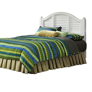 Home Styles 5543-601 Bermuda White Brushed Headboard, King,