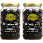 Sanniti Dry Cured Olives, 13.4oz (Pack of 2)