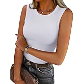ANRABESS Womens High Neck Tank Tops Stretchy Sleeveless Racerback Sexy Slim Fit Basic Tee Shirts Y2K Trendy Summer Outfits