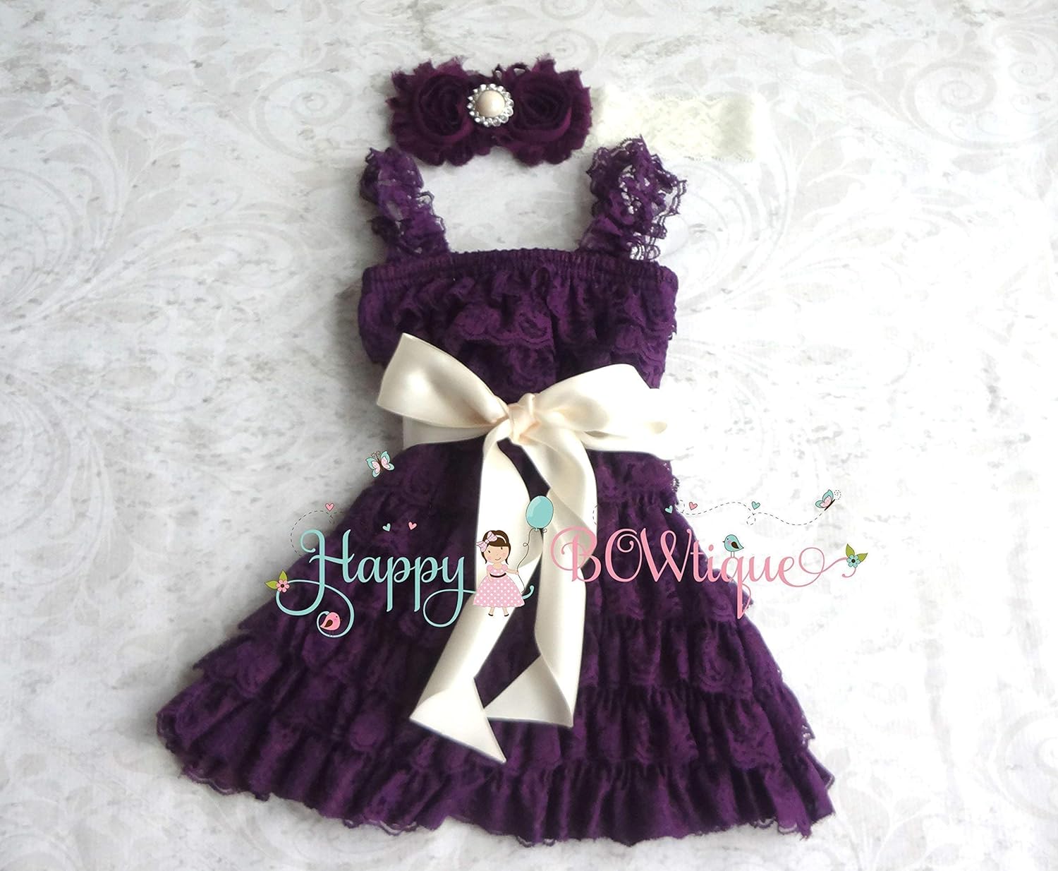 dark purple lace dress