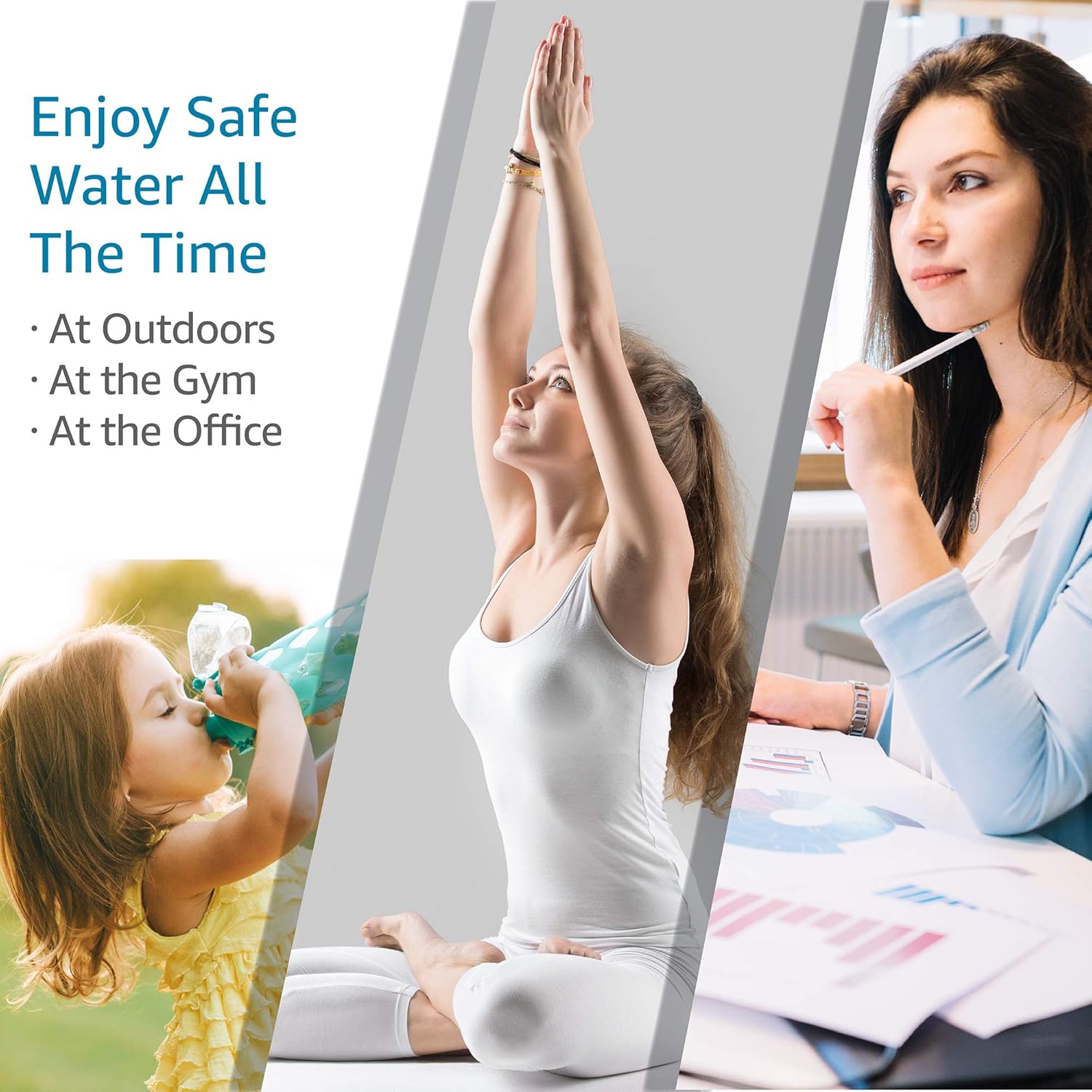 AQUACREST BB02 Bottle Water Filter, Compatible with Brita Soft Squeeze Bottle Filter (Pack of 2): Kitchen & Dining
