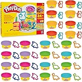 Play-Doh Party Favor Pack, Bulk 24 Pack of Modeling Compound with Cutters, Non-Candy Treat Bag Fillers, Giveaways & Prize Toy