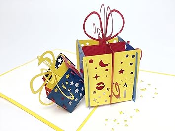 Amazon Creve ポップアップ グリーティングカード プレゼントボックス グリーティングカード 文房具 オフィス用品