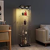 FANYUSHOW Display Cabinet with Glass Door and