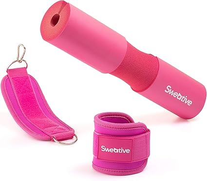 pink barbell pad