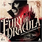 Fury of Dracula Board Game, 5th Edition | Game of Deduction and Gothic Horror | Quicker Gameplay Option, Additional Hunter | 2 to 5 Players | Ages 14+