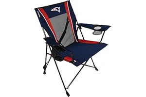 Kijaro Dual Lock Pro NFL Sports Fan Folding Chair, 26" L x 35.5" W x 37" H, New England Patriots