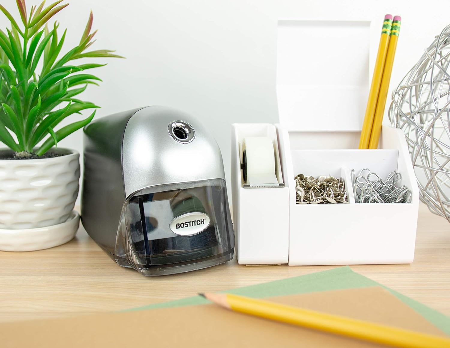 Bostitch QuietSharp Executive Electric Pencil Sharpener, Black (EPS8HD-BLK) : Office Products