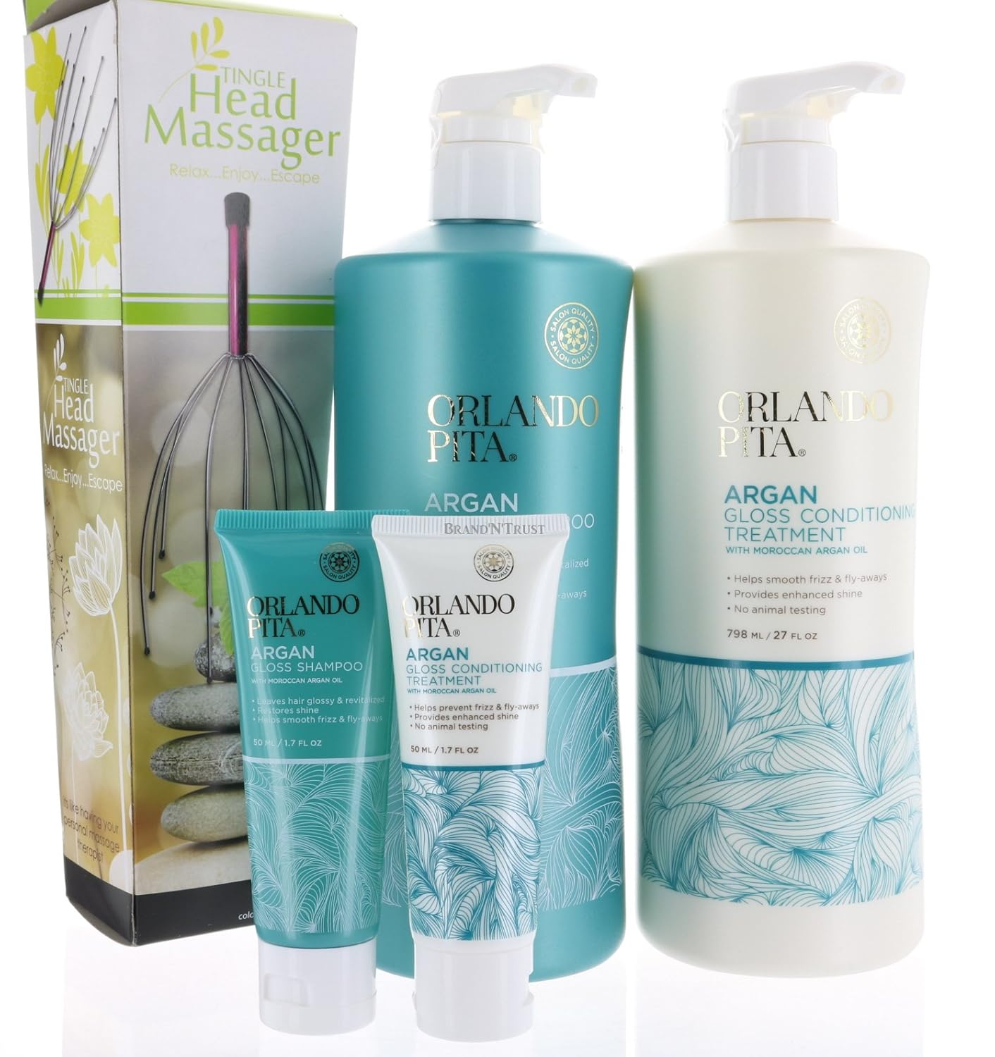 Value Set Orlando Pita Argan Gloss Shampoo & Conditioner 27 fl/oz each
