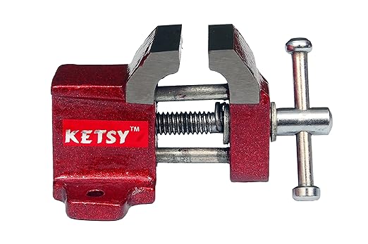KETSY 843 Red Iron Cast Baby Vice - 25 mm Without clamp
