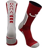 TCK NCAA Perimeter Crew Sock, Athletic Performance Team Sports Socks for Men and Women, Moisture Wicking, Officially Licensed
