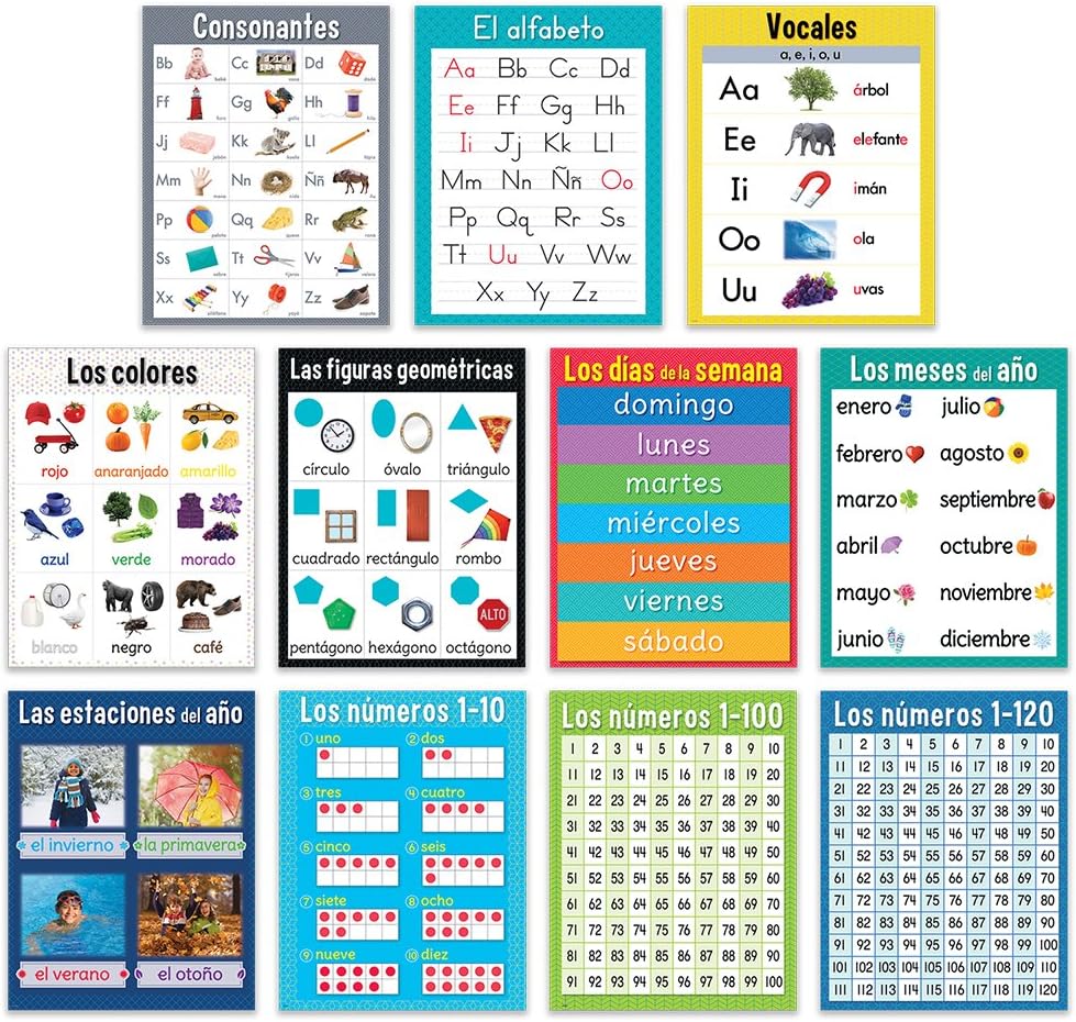 Creative Teaching Press Spanish Chart Teaching Material (8626) : Office Products