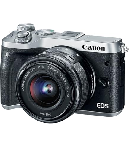 Amazon.com : Canon EOS M6 Lens Kit Silver : Electronics