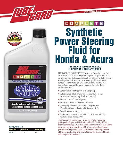 LUBEGARD 24242 COMPLETE SYNTHETIC PSF FOR HONDA AND ACURA, , 32 OUNCES