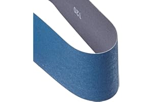 Norton 07660749262 3X High Performance Portable Abrasive Belt, Cloth Backing, Zirconia Alumina, 21" Length x 3" Width, Grit P120 Very Fine (Pack of 5)