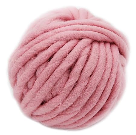 floraknit, (0,55 Pfund) 100% Merino-Wolle, Supergrobes Garn, klobiges Garn für Arm-Stricken, Weben, Häkeln, Filzen, Teppiche/