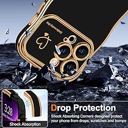 Hython for iPhone 13 Pro Case Cute Curly Wave Frame