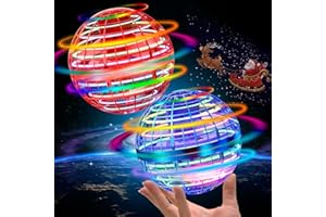 TAIKCSUT 2 Pack-2025 Upgraded Flying Orb Ball Toy, Hover Boomerang Ball Spinner Mini Drone - Magic Floating Galactic Fly Spinning Orb,Christmas Gifts for Boys Girls and Kids