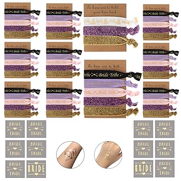 Buy 10 Pack Bachelorette Hair Ties Set To Have And To Hold Your