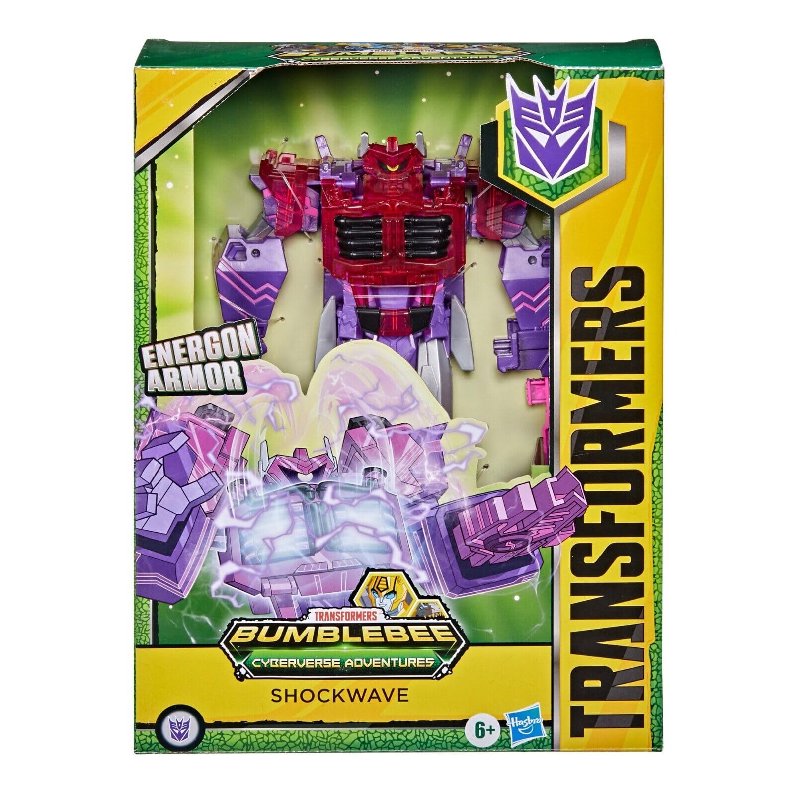 Transformers Toys Cyberverse Ultimate Class Shockwave Action Figure - Combines with Energon Armour to Power Up - For Kids Ages 6 and Up, 9-inch