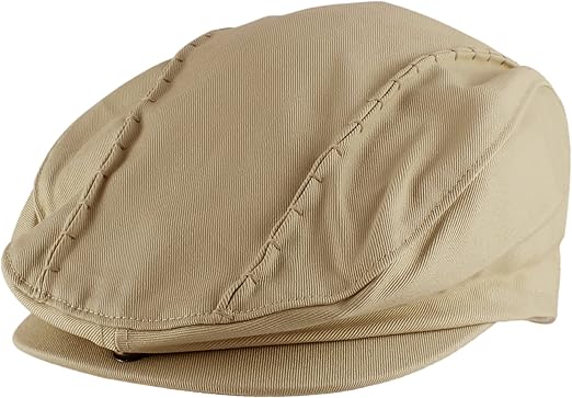 beige newsboy hat